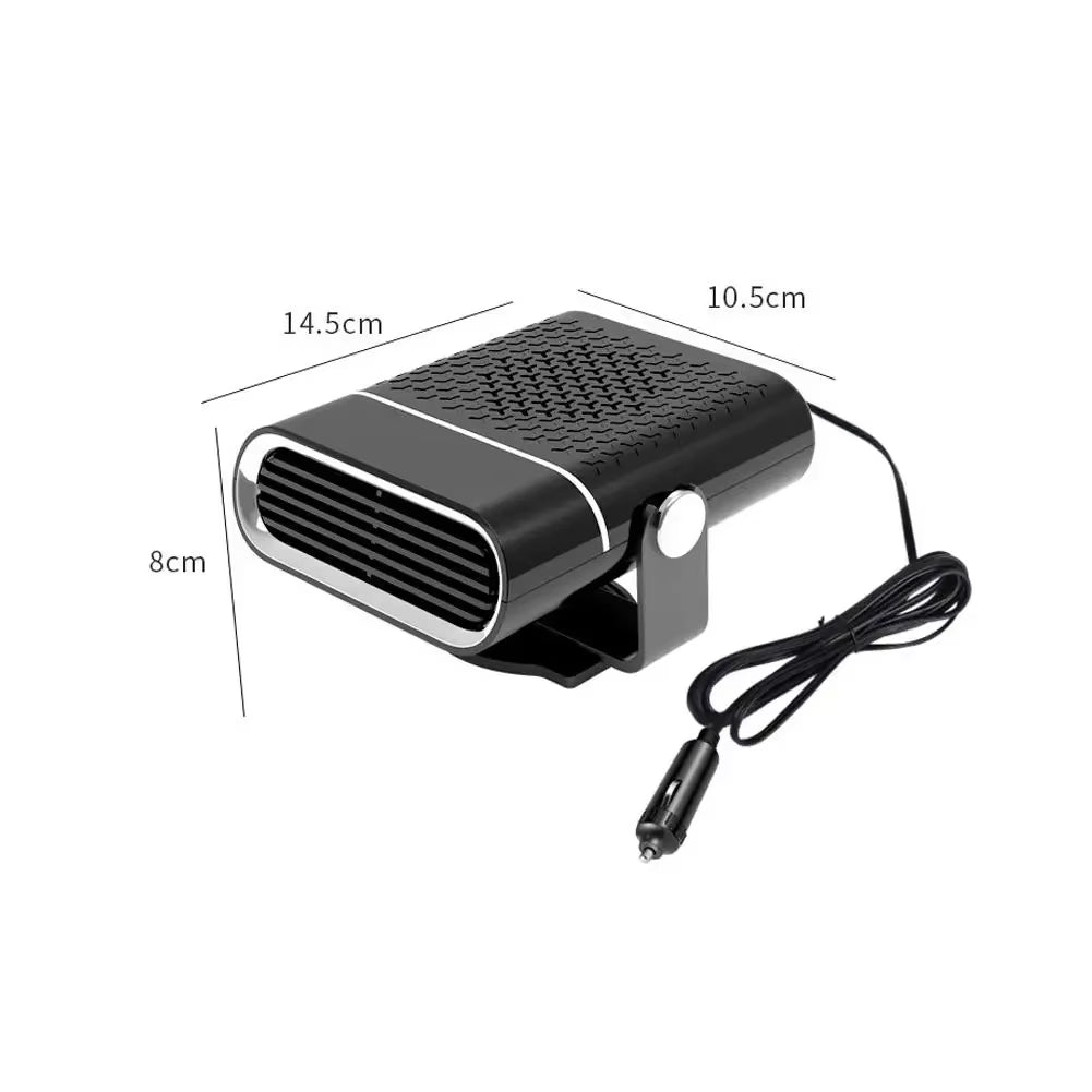 ​​12V 120W Portable Car Heater​​ Fast Heating & Cooling Fan 360° Rotation Defogger/Defroster Cigarette Lighter Plug-In