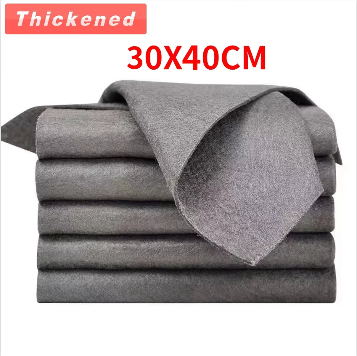 1/2/5PCS Thickened Magic Cleaning Cloth No Watermark Glass Wiping Cloth Reusable Window Glass Cleaning Cloth Rag Kitchen Towel