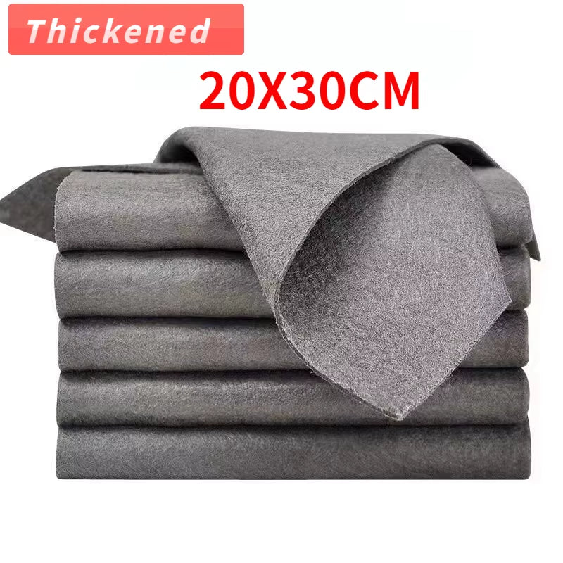 1/2/5PCS Thickened Magic Cleaning Cloth No Watermark Glass Wiping Cloth Reusable Window Glass Cleaning Cloth Rag Kitchen Towel